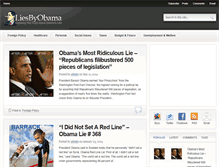 Tablet Screenshot of liesbyobama.com